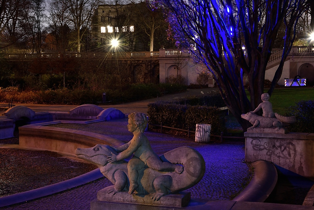 Berlin Neukölln Lichtkunst im Koernerpark