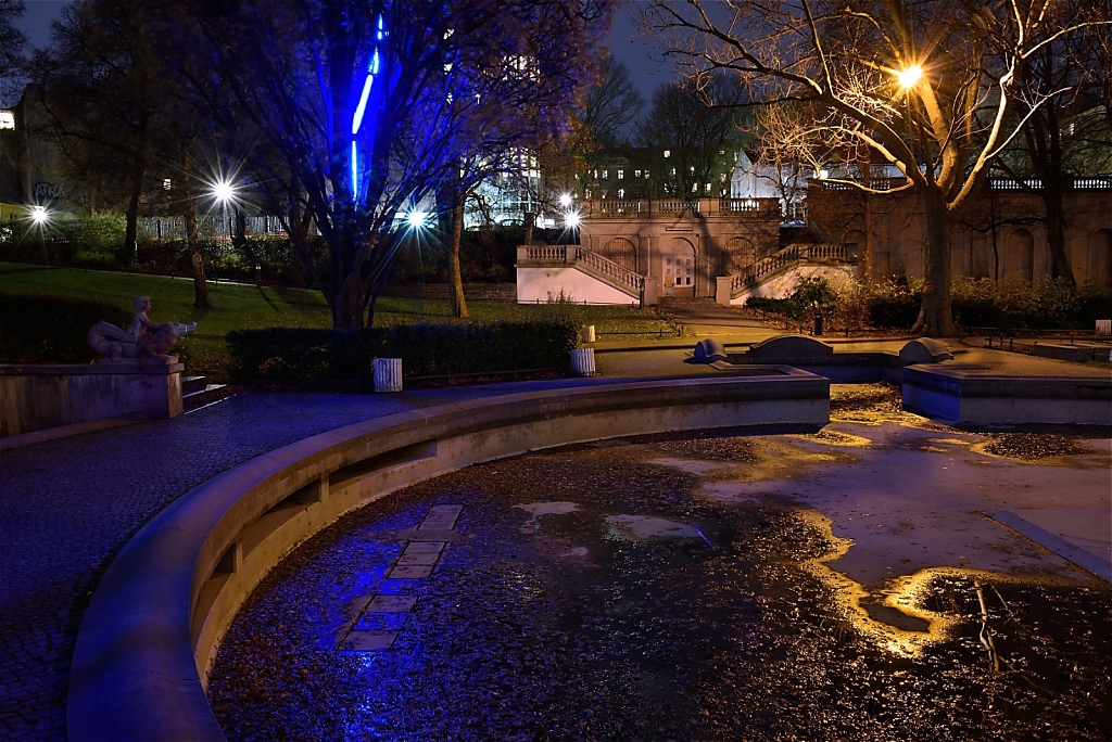 Berlin Neukölln Lichtkunst im Koernerpark