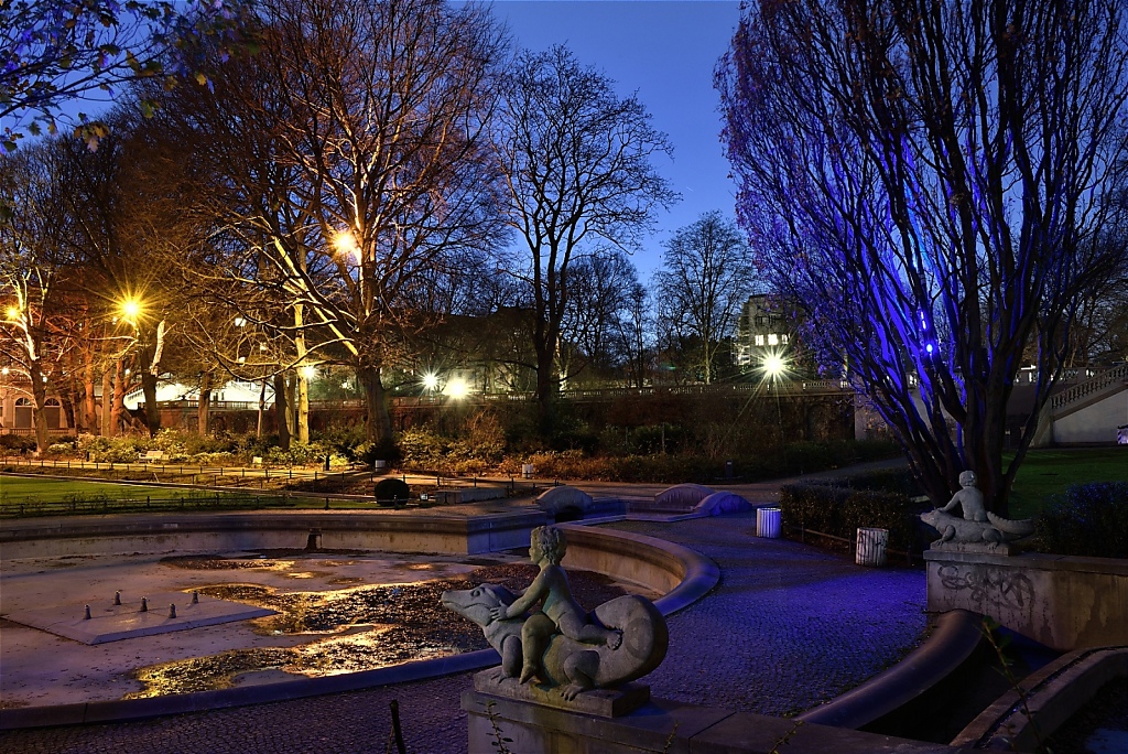 Berlin Neukölln Lichtkunst im Koernerpark