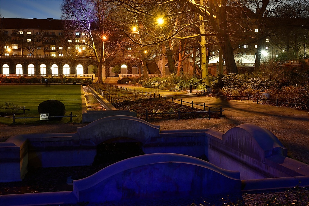 Berlin Neukölln Lichtkunst im Koernerpark