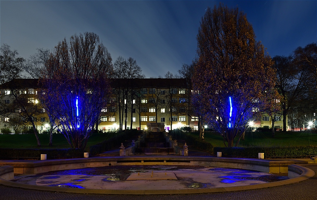 Berlin Neukölln Lichtkunst im Koernerpark