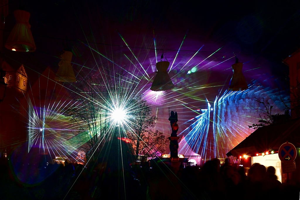 Kronach Marktplatz Lightshow