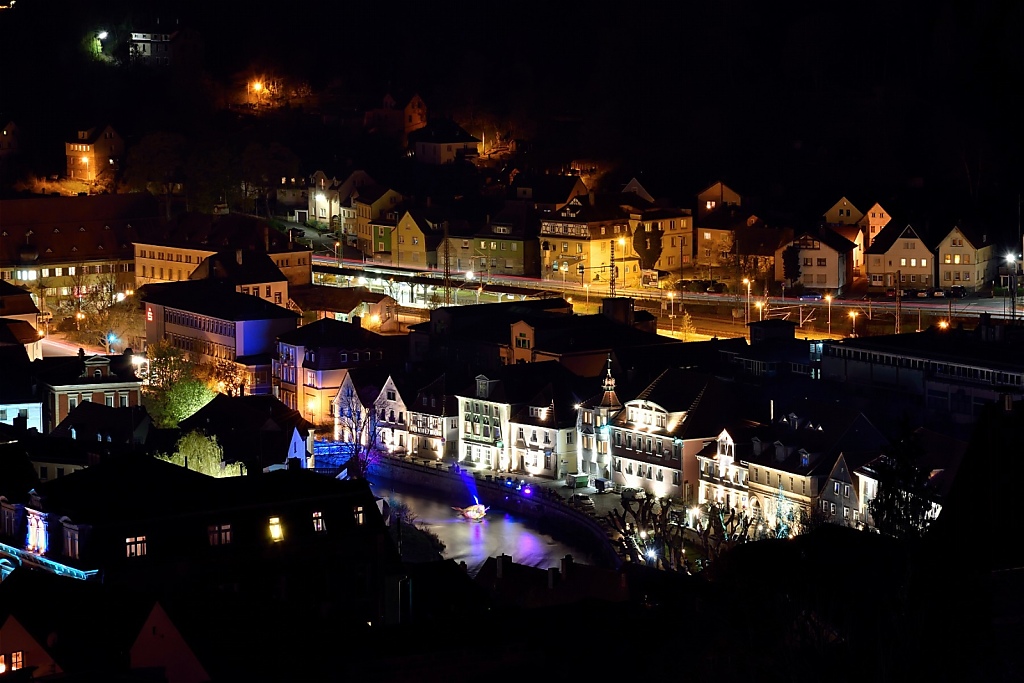 Kronach Festung Rosenberg Stadtblick