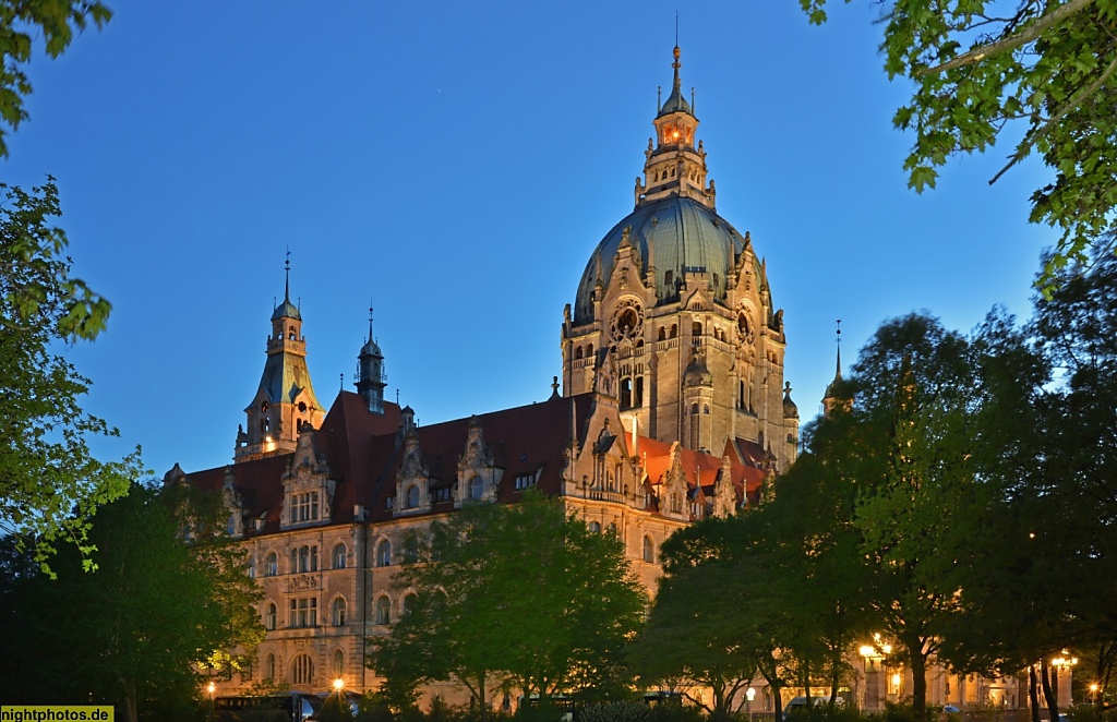 Hannover Neues Rathaus fertiggestellt 1913