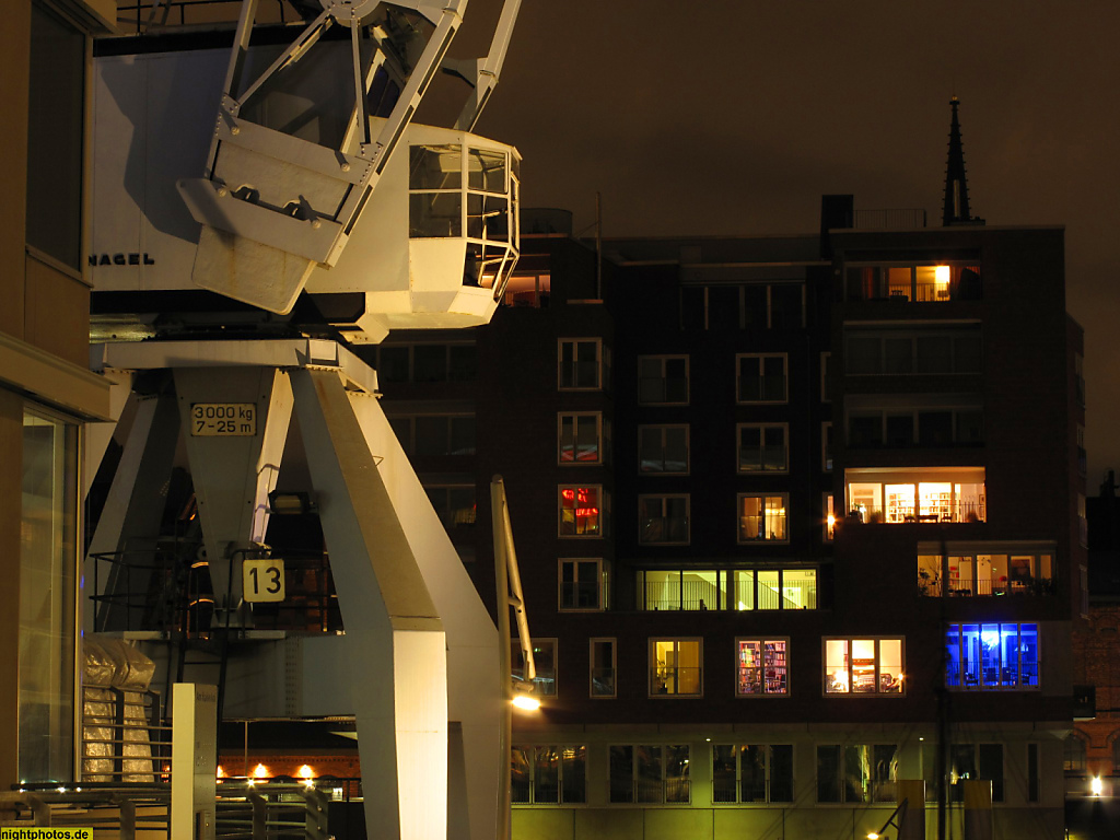 Hamburg Hafencity Sandtorhafen Kran