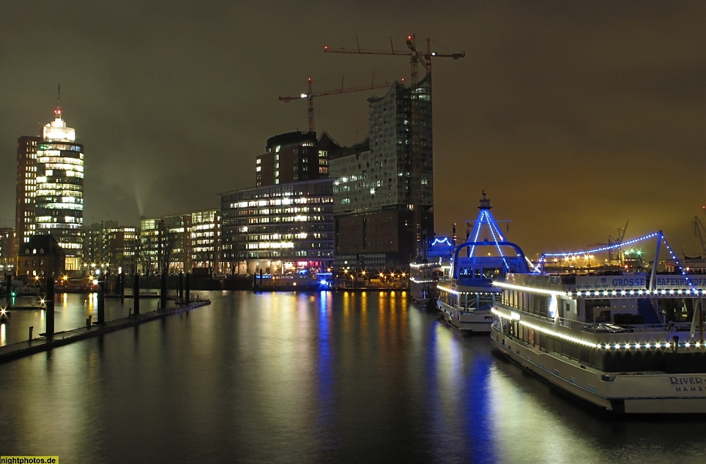 Hamburg Hafencity Kehrwiederspitze Sandtorhafen Elbphilharmonie