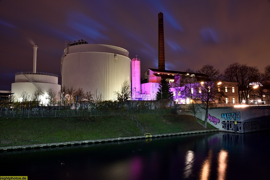 Berlin Neukölln Heizkraftwerk am Neuköllner Schifffahrtskanal