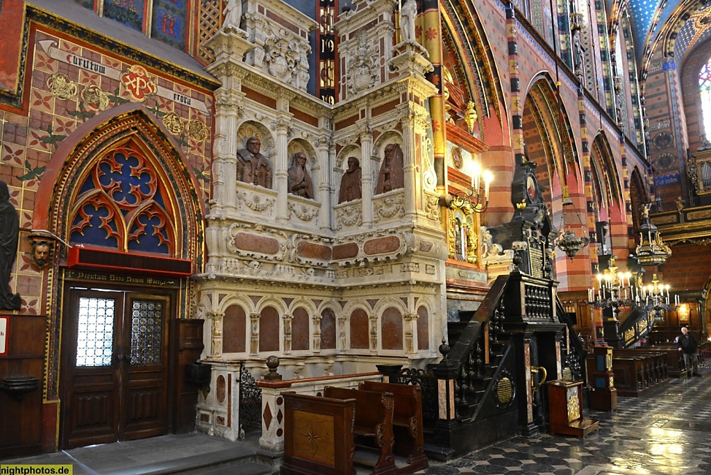 Krakau Marienkirche erbaut 1355-1408 Gotik