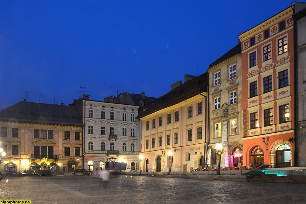 Krakau Häuser am Maly Rynek