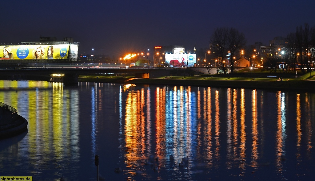 Krakau Ufer der Weichsel (Wisla)