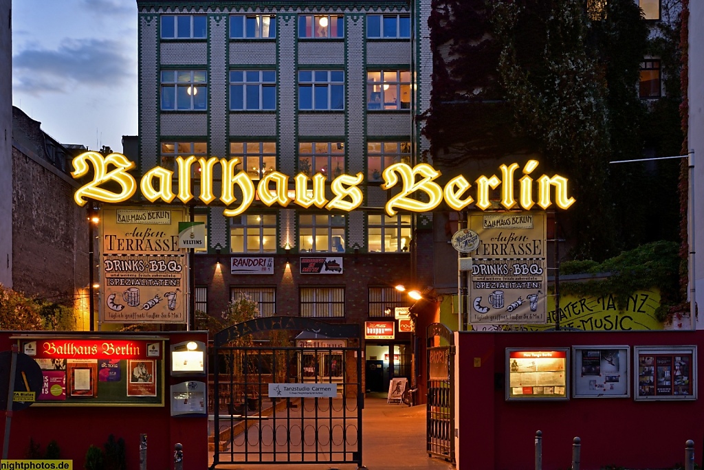 Berlin MItte Tanzlokal Ballhaus Berlin in der Chausseestrasse 102