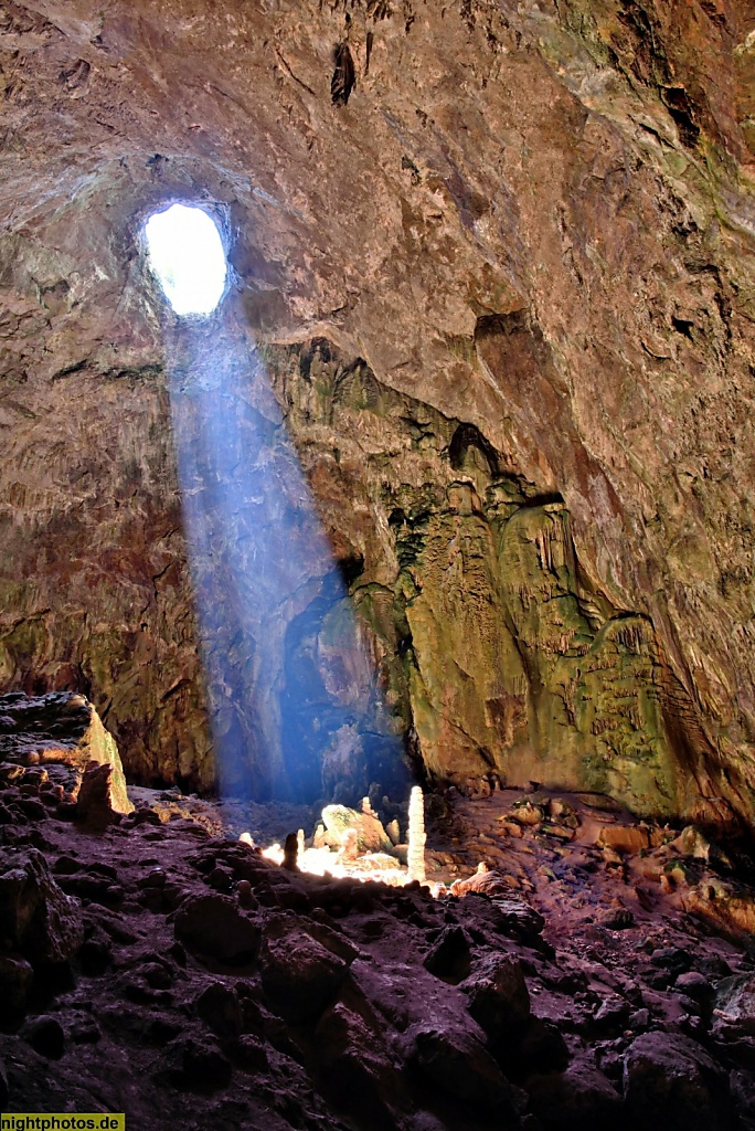 Mallorca Tropfsteinhöhle Avenc de Son Pou. Stalagmiten