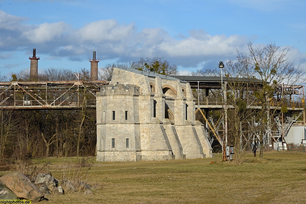 Rüdersdorf Kalkstein-Tagebau Seilscheibenpfeiler