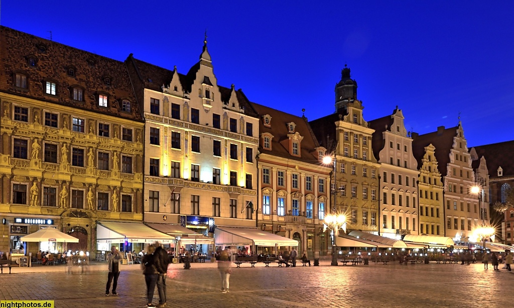 Wrocław Breslau Großer Markt Rynek 08-01 Westseite