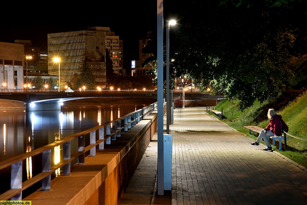 Wrocław Breslau Promenade an der Oder Bulwar Xaverego Dunikowskiego