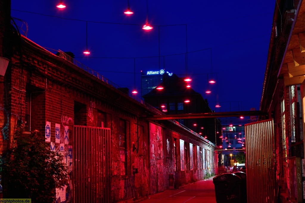 Berlin Treptow Durchgang vom Flutgraben zur Eichenstrasse hinter dem Festsaal Kreuzberg ehemals White Trash