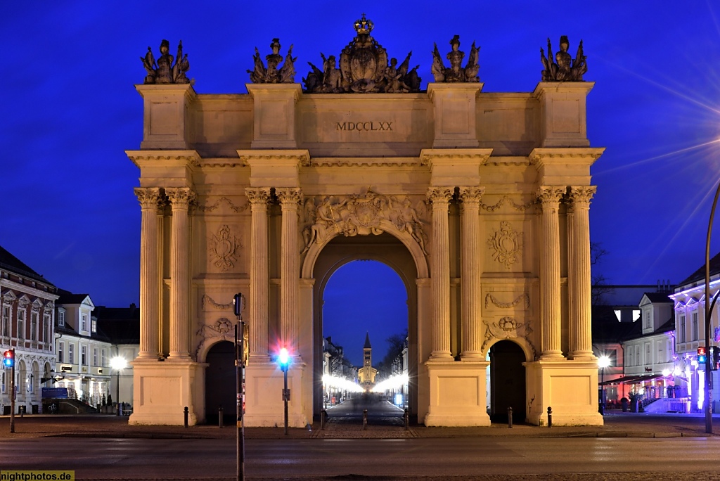 Potsdam Brandenburger Tor am Luisenplatz Feldseite erbaut 1770-1771