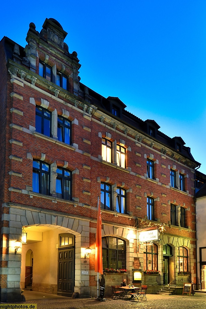 Fulda Hotel und Restaurant Ritter erbaut 1890 im Stil der Neorenaissance