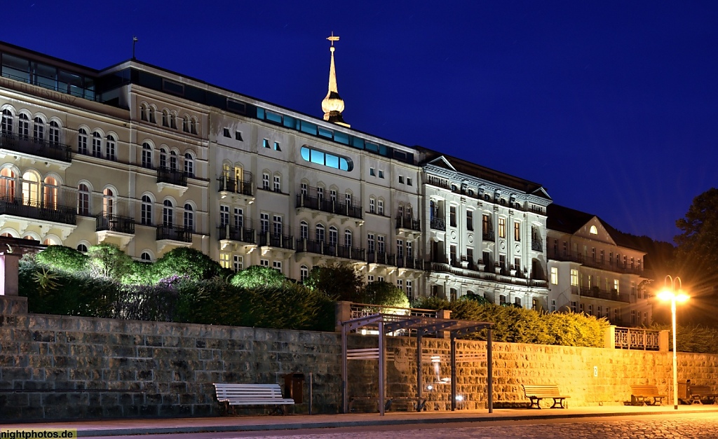 Bad Schandau Hotelbauten am Elbkai