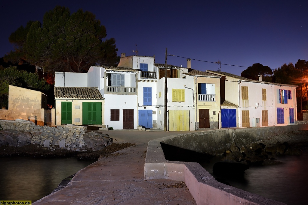 Mallorca Cala Ratjada ehemalige Fischerhäuser an der Cala Pedruscada