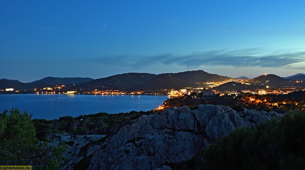 Mallorca Cala Ratjada Skyline vom Cabo de Pera