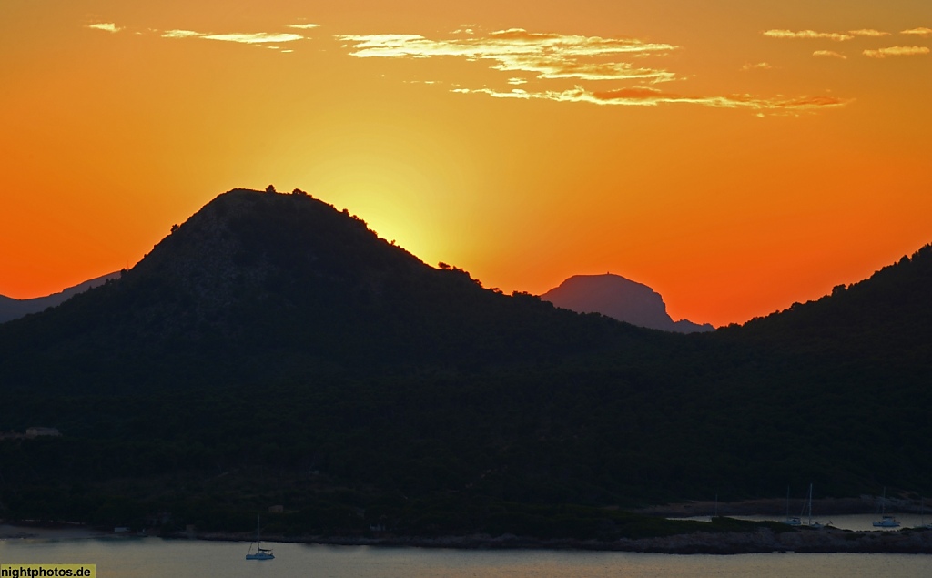 Mallorca Cala Ratjada Sonnenuntergang an der Cala Agulla