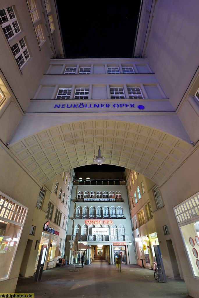 Berlin Neukölln Passage zur Neuköllner Oper und Kino erbaut 1909 v Reinhold Kiehl