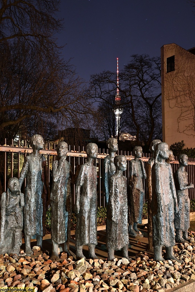 Berlin Mitte Denkmal an die Verschleppung jüdischer Bürger in der Grossen Hamburger Strasse