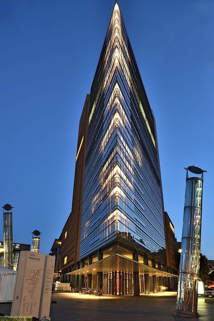 Berlin Tiergarten Potsdamer Platz PWC-Hochhaus von Renzo Piano