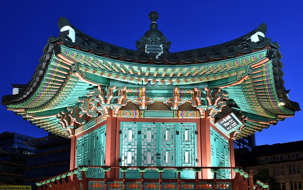 Berlin Mitte Tiergarten Koreanischer Pavillon der Einheit. Ehemaliger Temporärer Standort am Potsdamer Platz