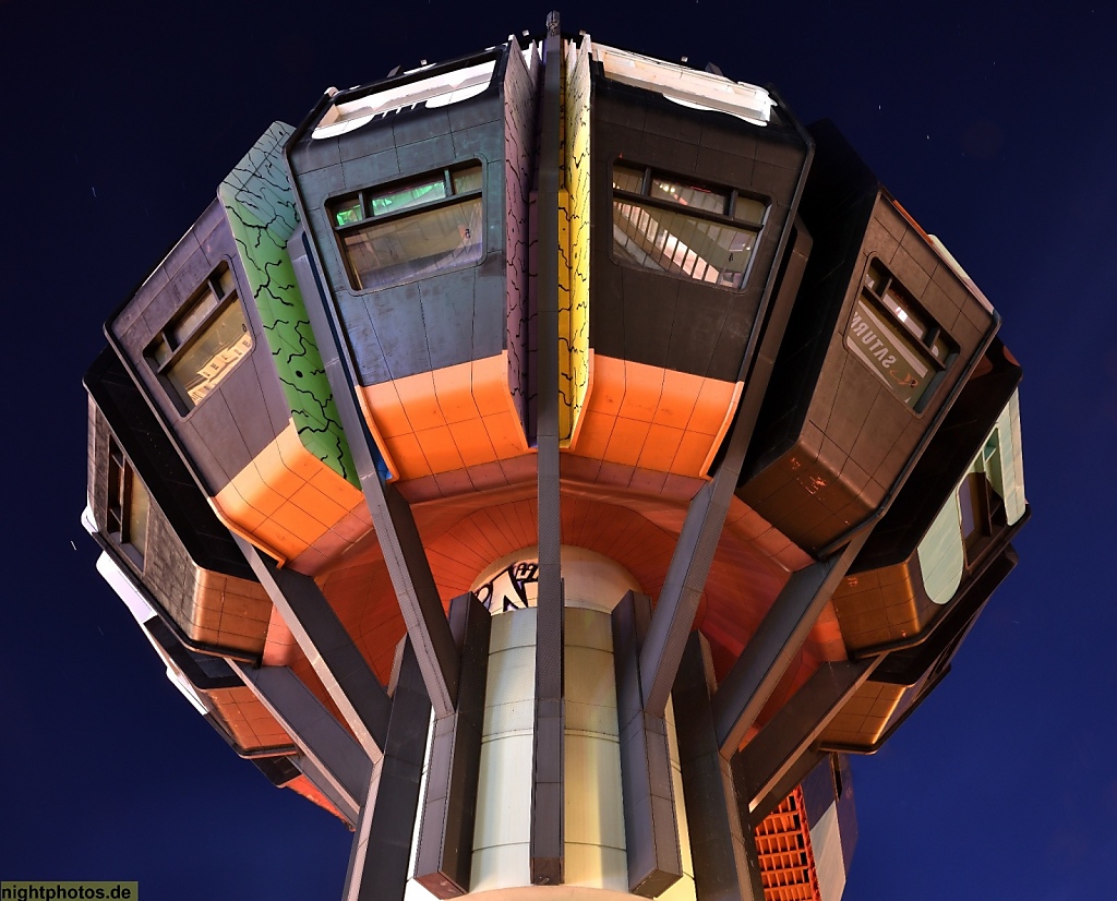 Berlin Steglitz ehemaliges Turmrestaurant Bierpinsel erbaut 1967-1976 von Ralf Schüler und Ursulina Schüler-Witte. Eigentümer seit 2021 Götz Fluck