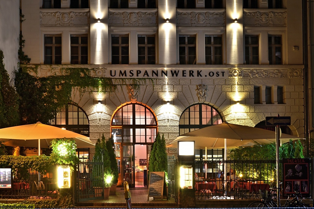 Berlin Friedrichshain Berliner Kriminaltheater im ehemaligen Umspannwerk Ost erbaut 1899-1900. Palisadenstrasse 48