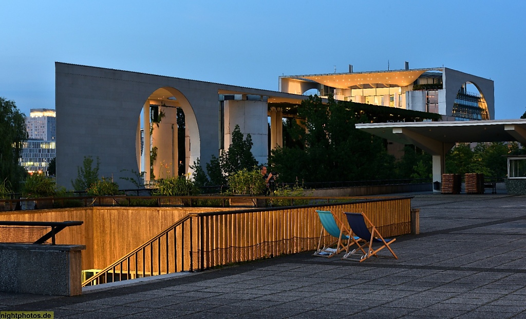 Berlin Regierungsviertel Bundeskanzleramt erbaut 2001 von Axel Schultes und Charlotte Frank in Tiergarten
