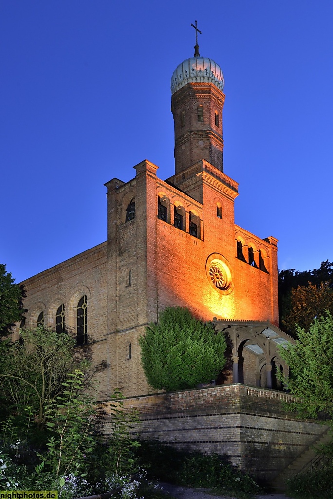 Berlin Wannsee Kirche St Peter und Paul erbaut 1837 in Nikolskoe