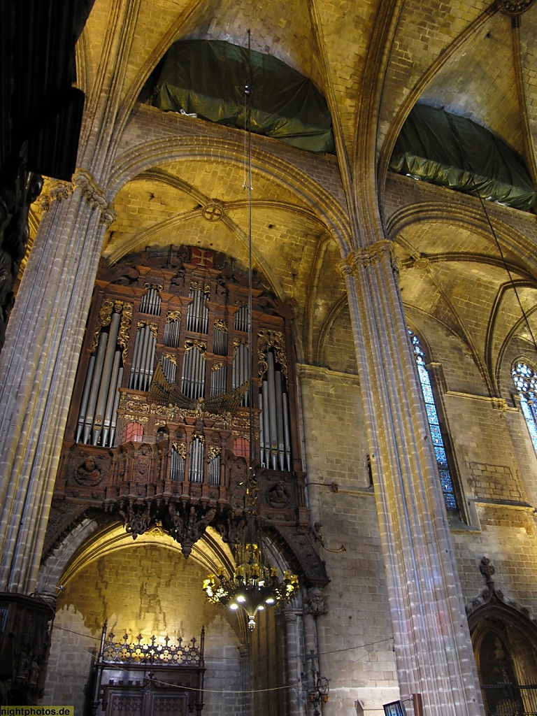 Barcelona Kathedrale La Catedral de la Santa Creu i Santa Eulàlia erbaut 1298-1448