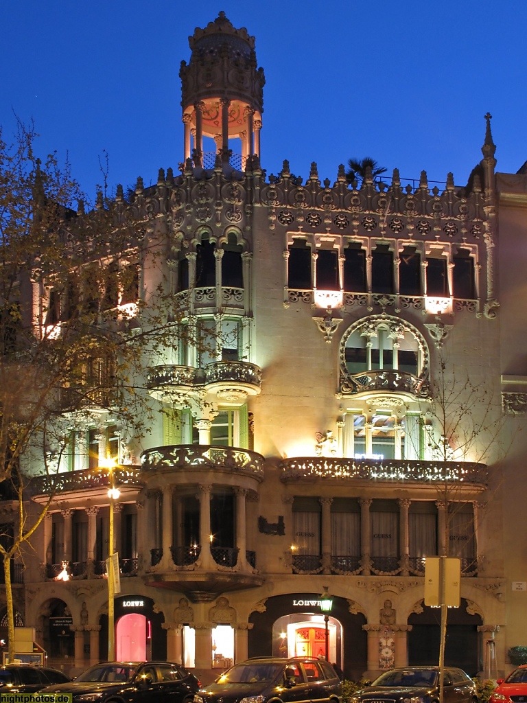 Barcelona Casa Lleo Morera am Passeig de Gracia erbaut von Lluis Domenech i Montaner 1902-1906