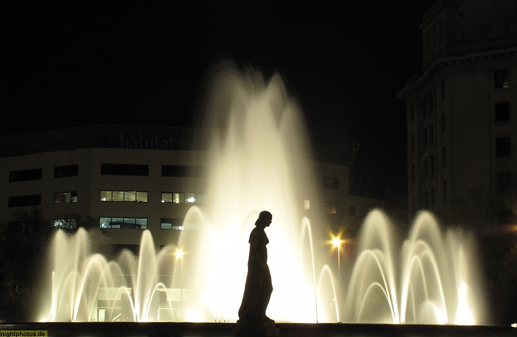 Barcelona Fonts Bessones auf dem Placa de Catalunya