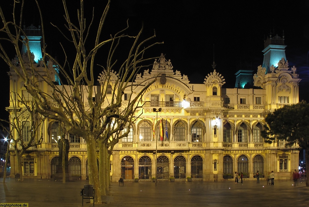 Barcelona Historisches Gebäude der Hafenverwaltung Junta d'Obres