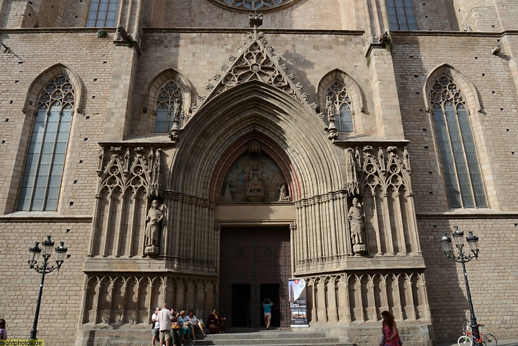 Barcelona Kathedrale La Catedral de la Santa Creu i Santa Eulàlia erbaut 1298-1448