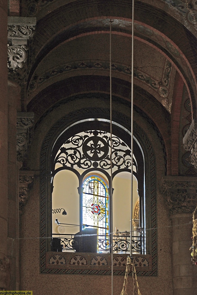 Barcelona Tibidabo Votivkirche El Sagrat Cor im neugotischen Stil erbaut 1902 von Enric Sagnier