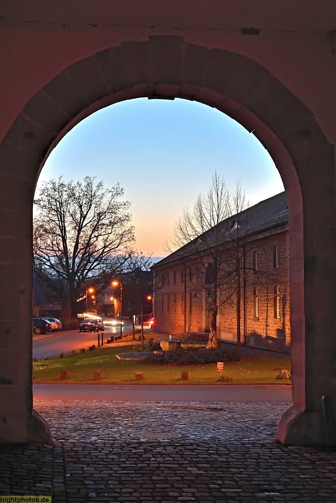 Fulda Johannesberg Propstei Ausfahrt Kirchhof