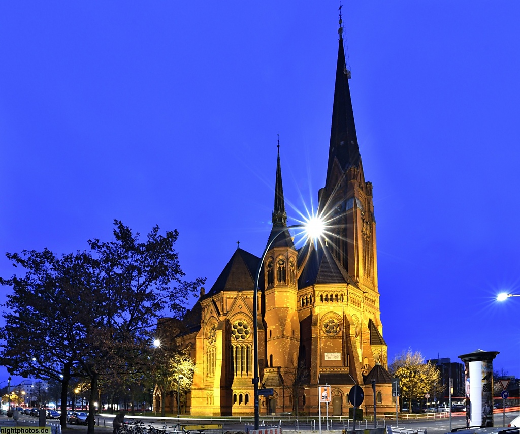 Berlin Schöneberg American Church am Bülowbogen erbaut als Lutherkirche 1891-1894