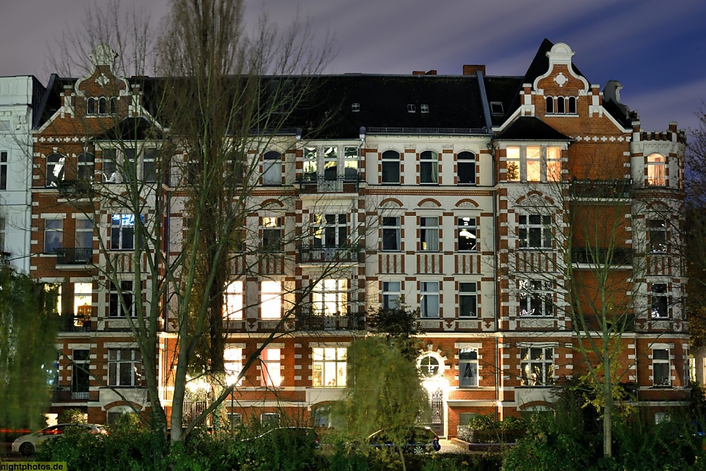 Berlin Mitte Hansaviertel Holsteiner Ufer 16 Baudenkmal Mietshaus erbaut 1891-1892 von Hugo M Maass