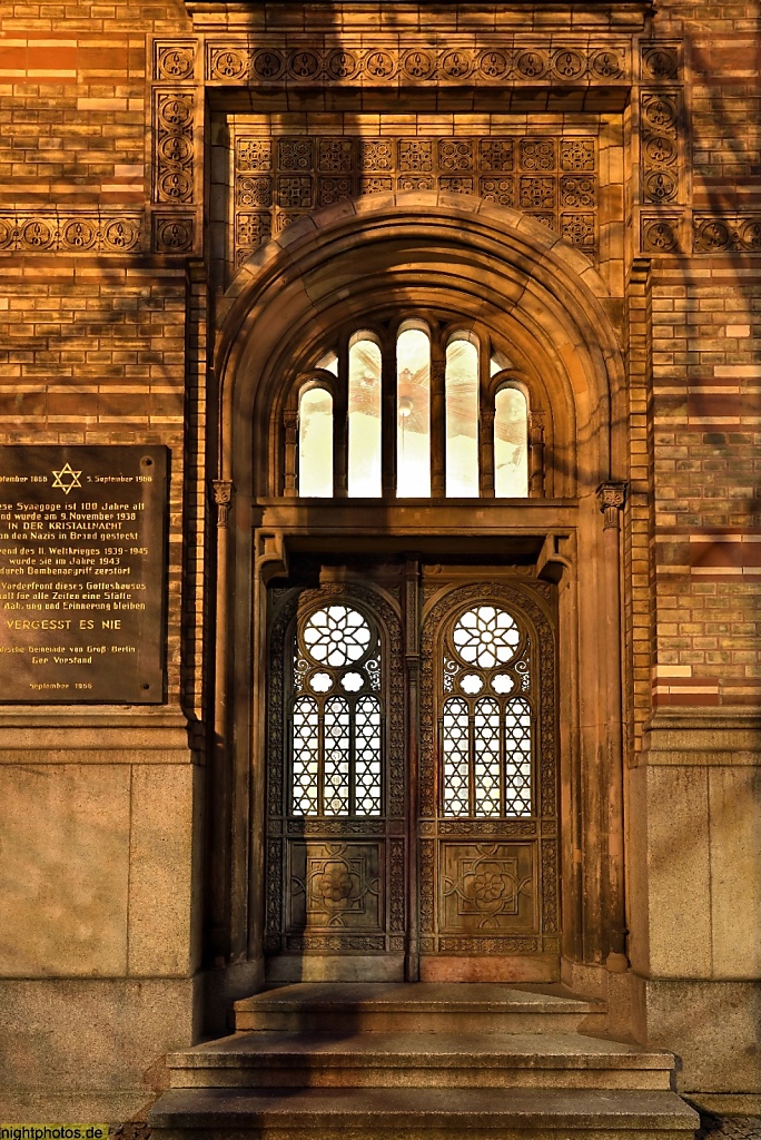 Berlin Mitte Neue Synagoge erbaut 1859-1866 von Eduard Knoblauch und Friedrich August Stüler