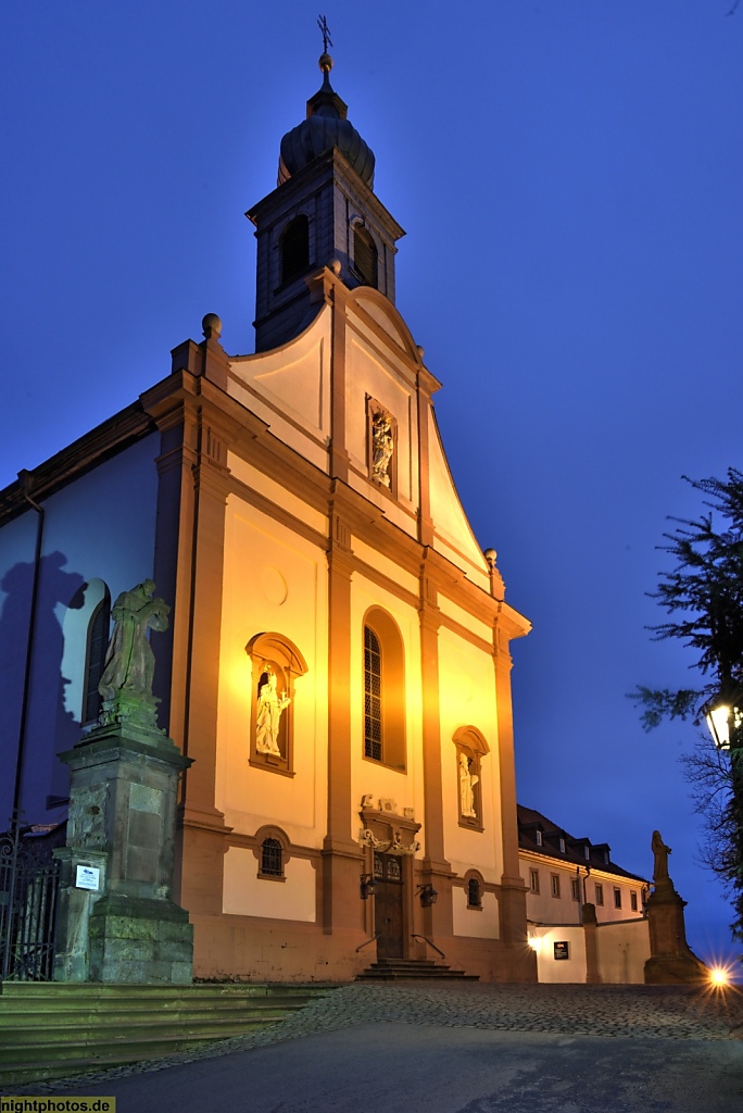 Fulda Kloster Frauenberg Kirche unserer lieben Frau. Neubau errichtet 1763.