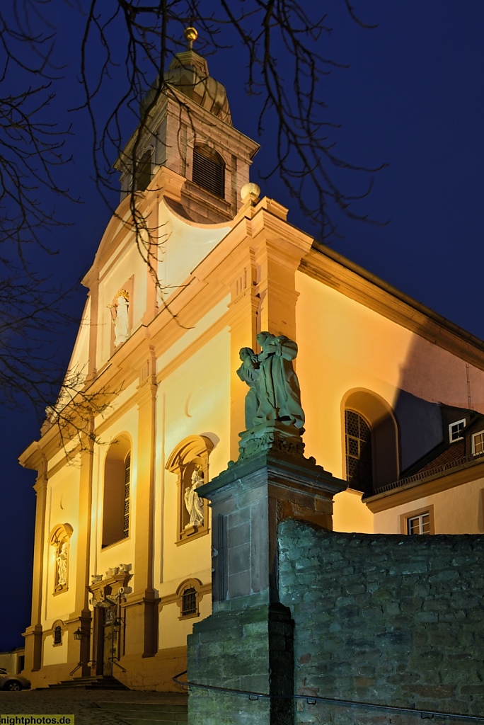 Fulda Kloster Frauenberg Kirche unserer lieben Frau. Neubau errichtet 1763.