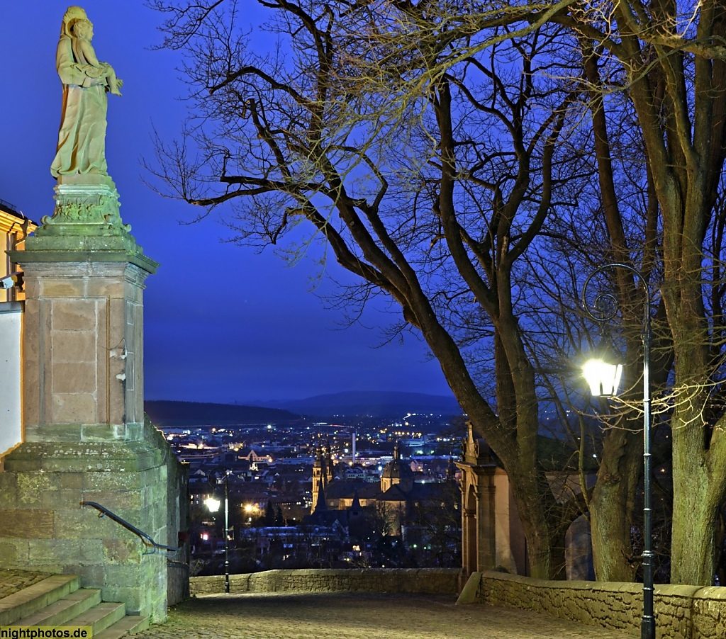 Fulda Kloster Frauenberg Kirche unserer lieben Frau. Neubau errichtet 1763.