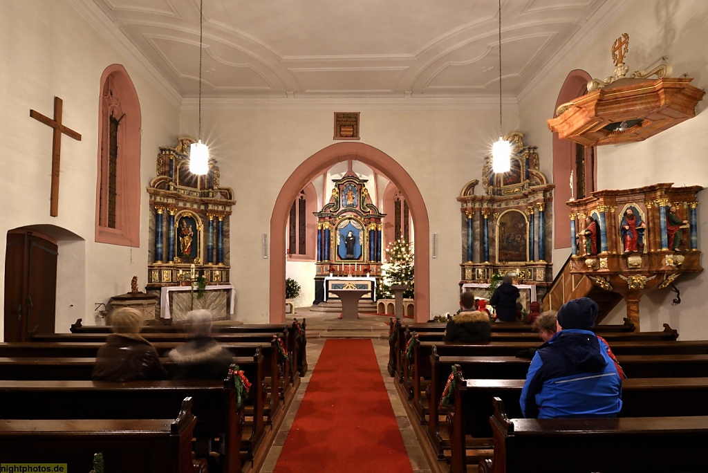 Fulda Florenberg Wehrkirche Heilige Flora und Heiliger Kilian Erstbau 900 Letzter Wiederaufbau 1511-1515 Innen