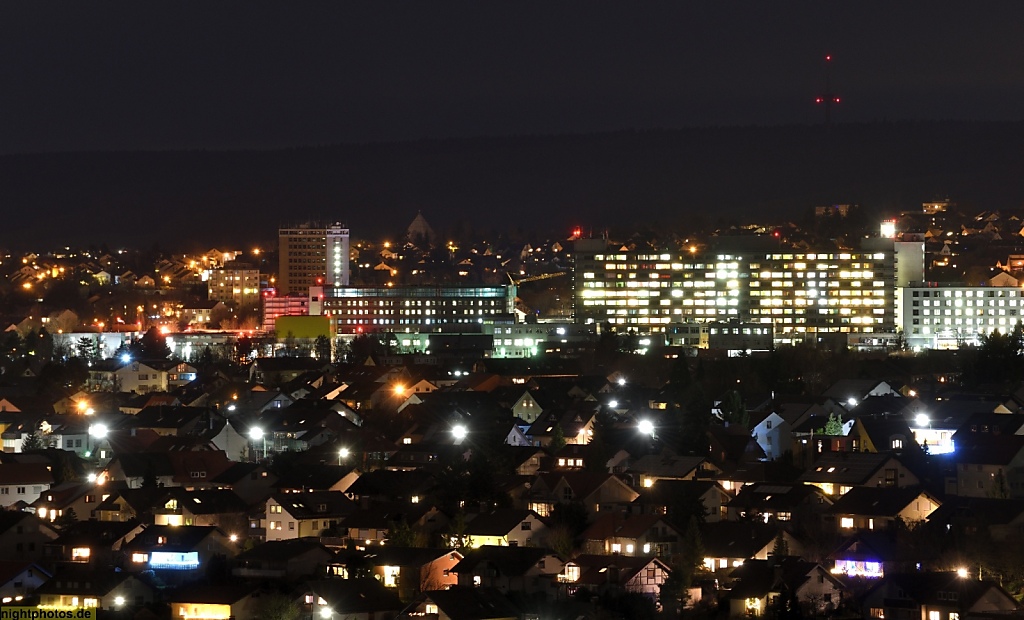 Fulda Skyline mit Krankenhaus aufgenommen vom Florenberg