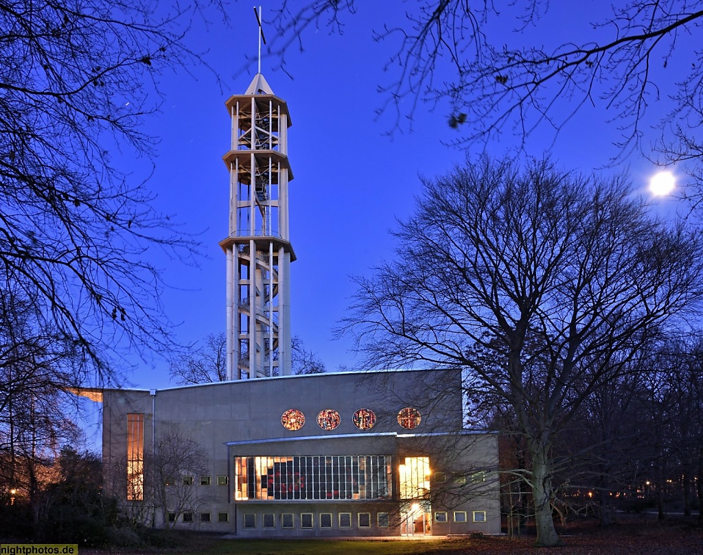 Berlin Mitte Hansaviertel Kaiser-Friedrich-Gedächtniskirche erbaut 1955-1957